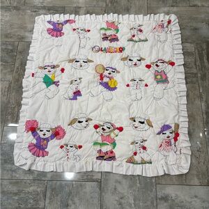 Vintage 90s LambChop Baby Blanket
